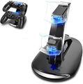 PS4 Controller Ladestation Charger, Likorlove Dualshock Docking Ladegerät Stand 