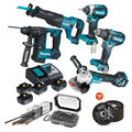 Makita 18V Akku Werkzeugset Komplettpaket Profiset DDF485 DTD153 DJR186 DGA511