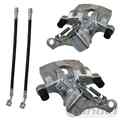 2x BREMSSATTEL+BREMSSCHLAUCH HINTEN passend für OPEL VECTRA C CC GTS SAAB 9-3