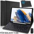 Für Samsung Galaxy Tab S9 FE S8 S7 S6 Lite A9 Plus A8 QWERTZ Tastatur Maus Hülle