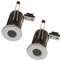 Litecraft Einbau-Downlight Feuer bewertet IP65 Strahler - weiß 2er-Pack Abstand 