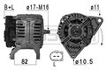 ERA Lichtmaschine Generator Lima 209024A für FIAT DUCATO Bus 140 Natural Power 2