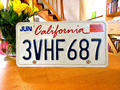 Original Nummernschilder USA    "California"    Kennzeichen, License Plate