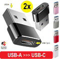 USB-A zu USB Typ C Adapter Konverter Stecker, Buchse Laden Daten, PC Handy Stick