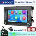 KAM DVR Android 13 CarPlay 2+64G Autoradio BT RDS Für VW Passat Touran Jetta Eos