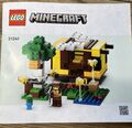 LEGO 21241 Minecraft Das Bienenhäuschen, Honigbär, Zombiebaby, 4 Bienen