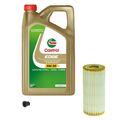 BOSCH Ölfilter 5 L Castrol EDGE FST 5W-30 LL für VW Golf VII 2.0 GTI