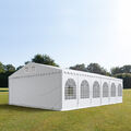 7x12 m XXL PVC Festzelt Partyzelt Gartenzelt Pavillon weiß feuersicher