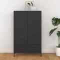 Highboard Schwarz 70x31x115 cm Holzwerkstoff