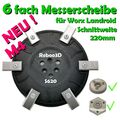 Für Worx Landroid L1500  L2000  - 6 Fach Messerteller - S62