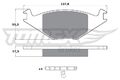 TOMEX Brakes Bremsbelagsatz, Scheibenbremse TX 10-15 für SEAT VW