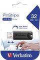 Verbatim Verbatim PinStripe 3.0 - USB 3.0-Stick 32GB - Schwarz #1906934