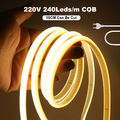 COB LED Streifen 230V Stripe Band Lichtschlauch Leiste 240LEDs pro Meter IP67