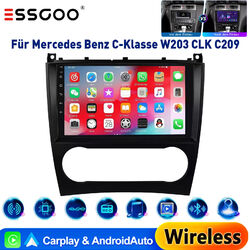 Apple Carplay Für Mercedes Benz C Klasse W203 CLK C209 Android GPS Autoradio 64G