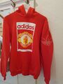 Adidas Hoodie Pullover rot Manchester United Gr. XS