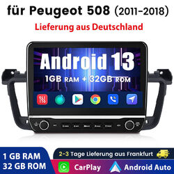 10.1" Für Peugeot 508 2011-2018 1+32G Android 12 Autoradio GPS NAVI WIFI DAB+