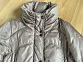 Fuchs Schmitt Damen Stepp Jacke hoher Stehkragen warm Taupe Beige Schimmer Gr 38