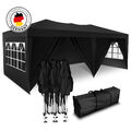 Falt Pavillon 100% WASSERDICHT Pavillion Gartenzelt Dachmaß 2x2m, 3x3m & 3x6m  