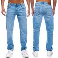 Herren Jeans Hose Stretch Übergröße  Jeanshose straight-cut Regular Fit 305 Blau