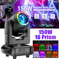 150W LED Beam Moving Head 16 Prisma 8 Gobo Bühnenlicht DMX dj Spot Lichteffekt