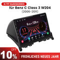 Für Mercedes C Class W204 S204 2006-11 Android13 Autoradio Wireless Carplay DAB+