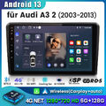 8Kern Android 13 Carplay Für Audi A3 S3 RS3 2003-2013 Autoradio GPS Navi 6+128GB