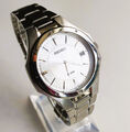 Seiko Quartz Silver Dial Analogue Display Herren Uhr SGEF59