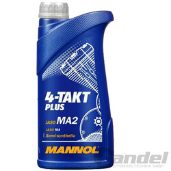 1 LITER MANNOL 4-TAKT PLUS MOTORRADÖL 10W-40 API SL JASO MA/MA2