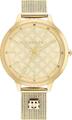 Tommy Hilfiger Damen-Uhr 1782588 Analog Quarz One Size Gold Edelstahl