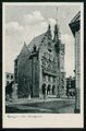 AK Ansichtskarte Hagen in Westfalen Rathaus Litfaßsäule Passanten 1941 gelaufen