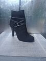 Neuwertige TAMARIS Stiefeletten Gr 36 schwarz Stiefel Absatz High Heels #1483