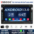 64G Android 13 Autoradio GPS NAVI SWC Für VW 9N Golf Jetta Polo MK4 Passat T5 B5