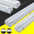 LED Röhren Feuchtraumleuchte Werkstatt Garage Lampen Deckenleuchte 60/120/150cm