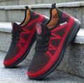 Sneaker  Atmungsaktive, Gr. 39,Schwarz/Rot