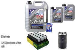 INSPEKTIONSKIT FILTER LIQUI MOLY ÖL 7L 10W-40 für Hyundai Santa Fé II CM 2.2