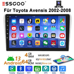 Autoradio Für Toyota Avensis T25 2002-2008 KAM Android13 Carplay GPS Navi BT 64G