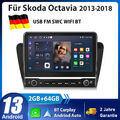 Für Skoda Octavia III 2013-2018 Carplay Android 13 Autoradio GPS NAVI DAB 64G FM