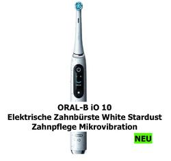 ORAL-B iO 10 Elektrische Zahnbürste White Stardust Zahnpflege Mikrovibration NEU