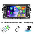 4G+64G Android13 Carplay Autoradio für Ford Focus Mondeo S-MAX C-MAX Galaxy +Kam