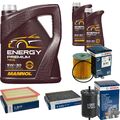 BOSCH Inspektionpaket 7 L MANNOL Energy Premium 5W-30 für VW Golf III 2.9 VR6