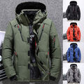 Winter Männer Warme Mantel Duck Down Jacke Gepolsterte Blase Puffer Kapuze Parka