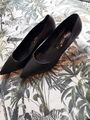 damen pumps gr 41 schwarz leder