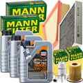 MANN INSPEKTIONSPAKET+3L LIQUI MOLY 5W-30 ÖL passend für VW POLO 6R SKODA 1.2