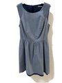 Orsay Kleid Dress Damen Gr.34 Jeanskleid Hemdkleid Blau 131228