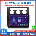 2+32G Carplay Autoradio Für VW Touran 2003-2010 GPS NAVI WIFI SWC DAB+ Android12