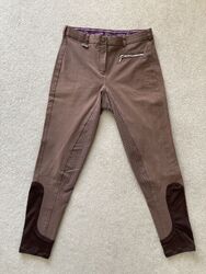 Reithose Damen 36 Equiva Full Grip Mid Brown