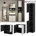 Badmöbel-Set Badezimmer-Möbel Bad-Schrank Edge modern Vicco