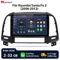 Carplay Für Hyundai Santa Fe 2 2006-2012 9"Android 12 Autoradio GPS Navi WIFI BT