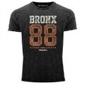 Neverless® Herren T-Shirt Vintage Shirt Printshirt Bronx 88 New York City