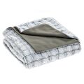 Kuscheldecke Fell Imitat Polar Fleece Tagesdecke Plaid Sofa grau Winter Masha